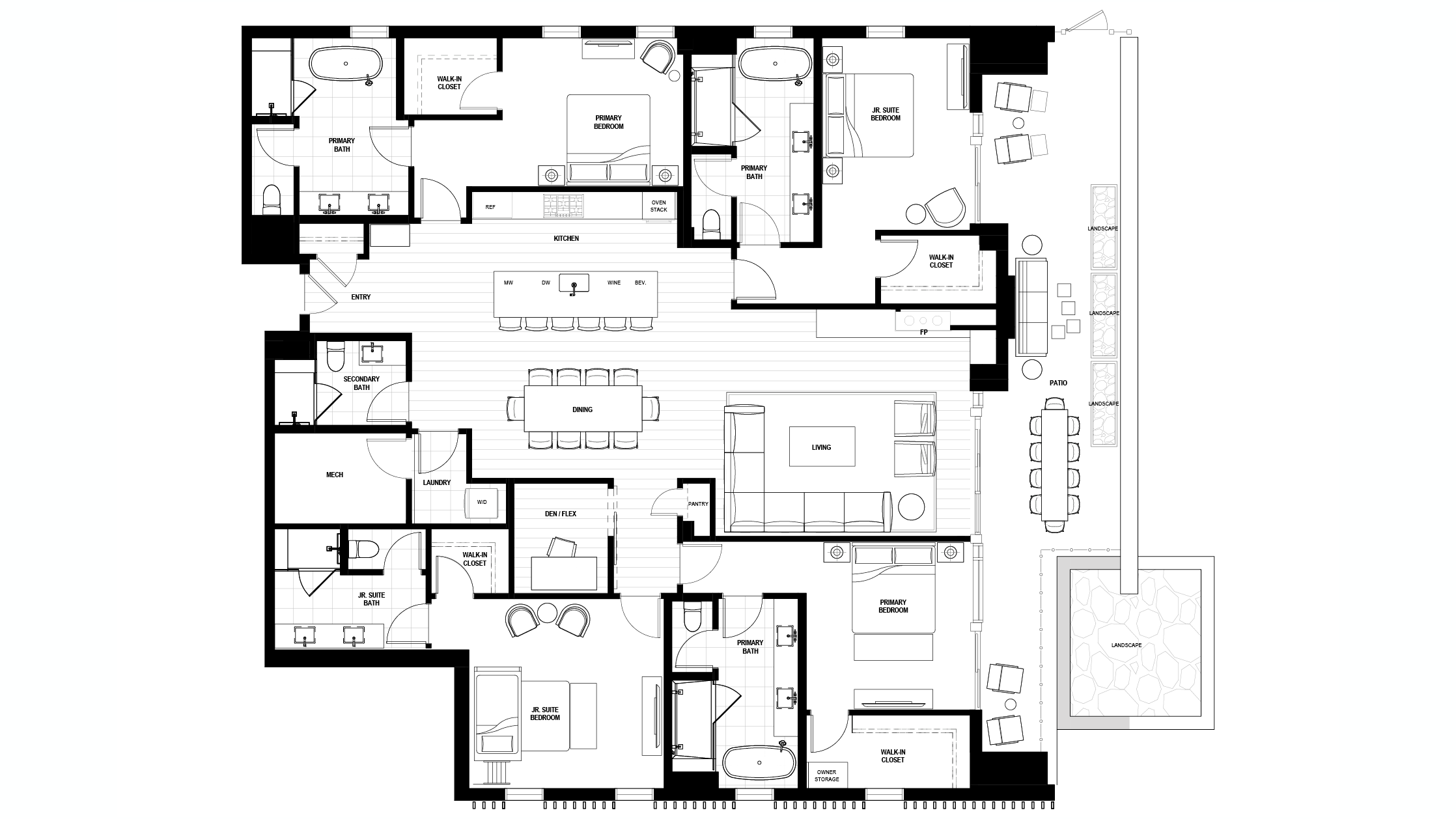 Unit 200 Sample Floor Plan