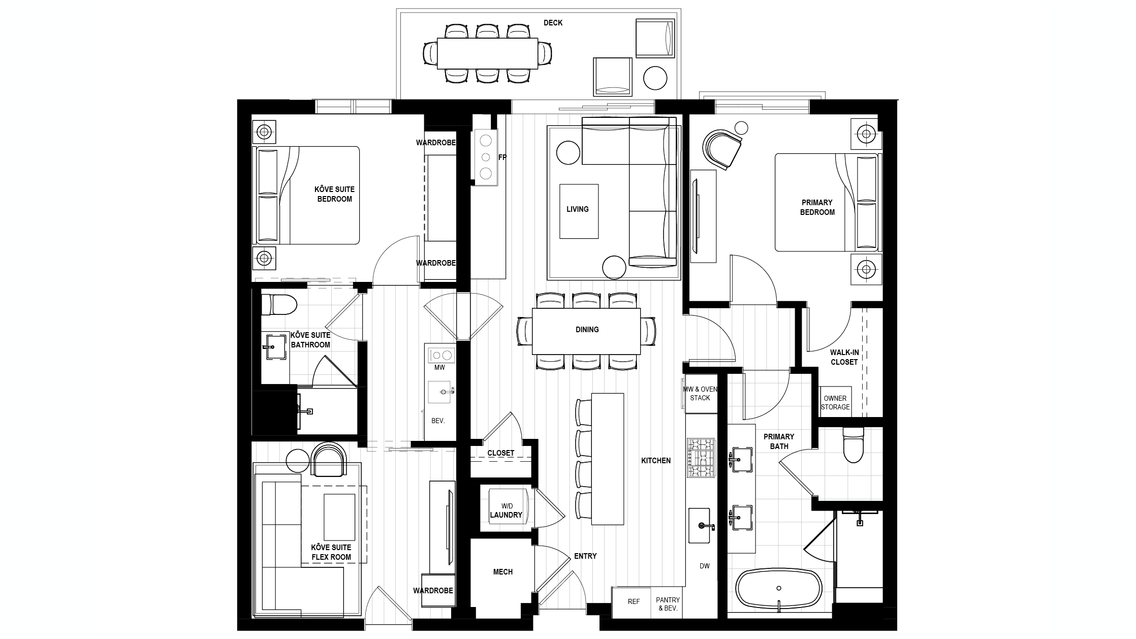 Unit 609 Sample Floor Plan